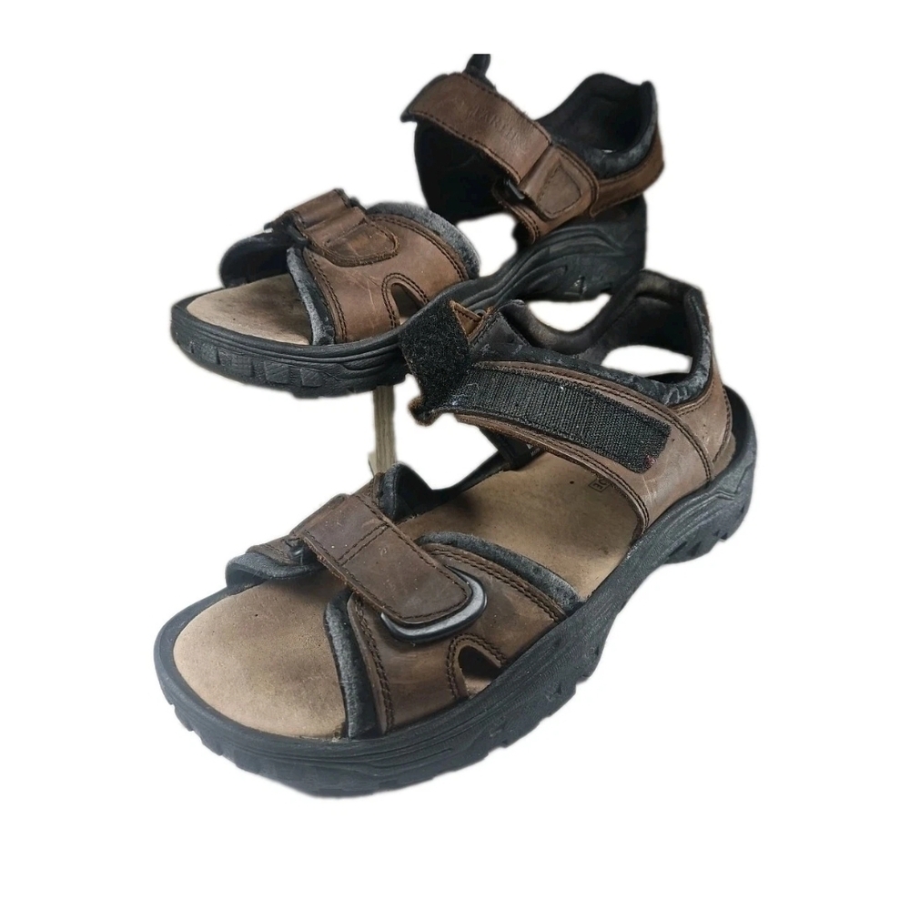 Earth Men's Sz11.5 Brown and Black Sandals Strap